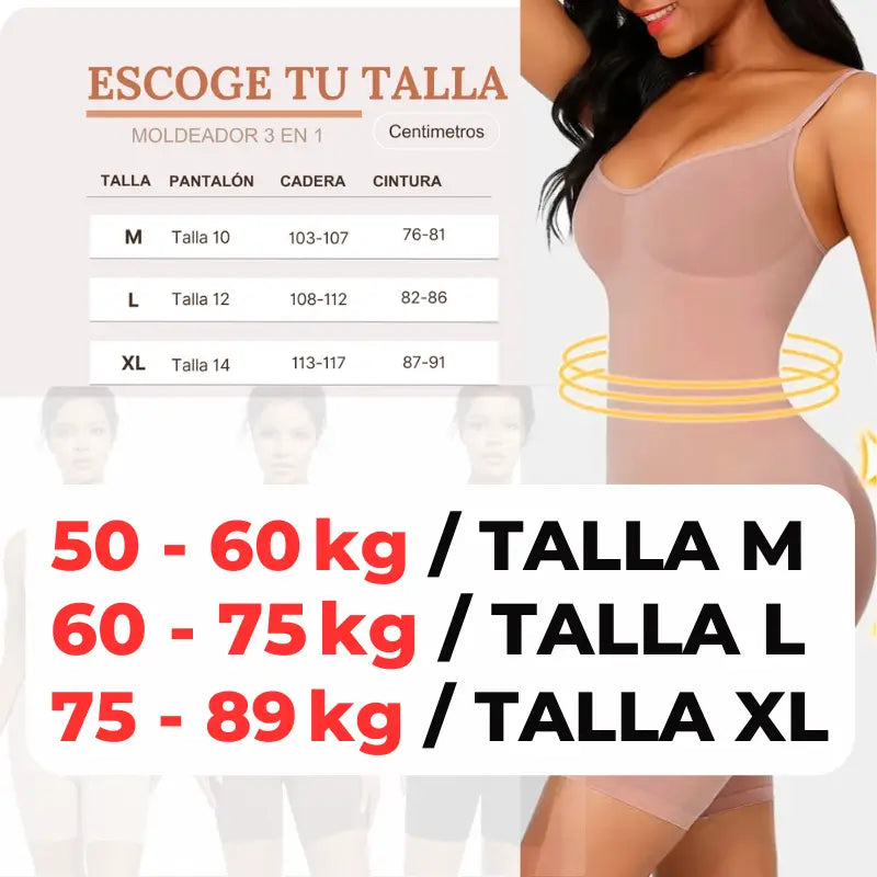 Faja Moldeadora Y Reductora Cuerpo Entero