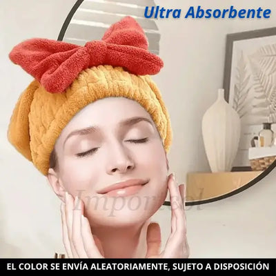 Toalla Absorbente Secado Del Cabello 🚿