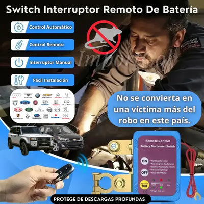 SafeCar Control™ | Switch Interruptor Remoto De Batería
