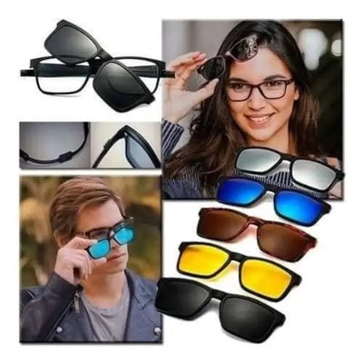 Pack Óptico 5 en 1™ - Gafas Magnéticas