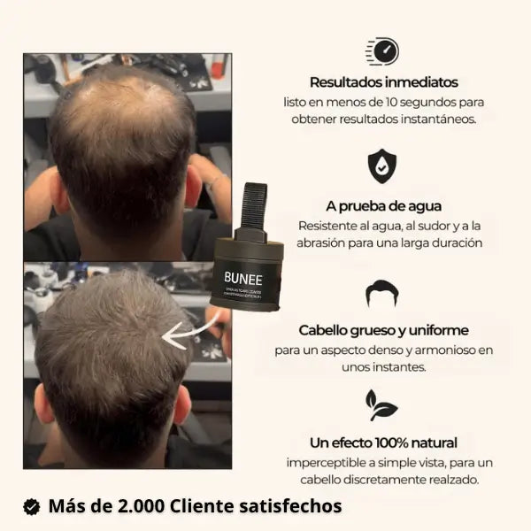 BUNEE™ |  Cubre Calvicie Y Canas | Hombre/Mujer