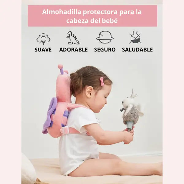 Cabeza Segura™ | Almohada Protectora Antigolpes para Bebe